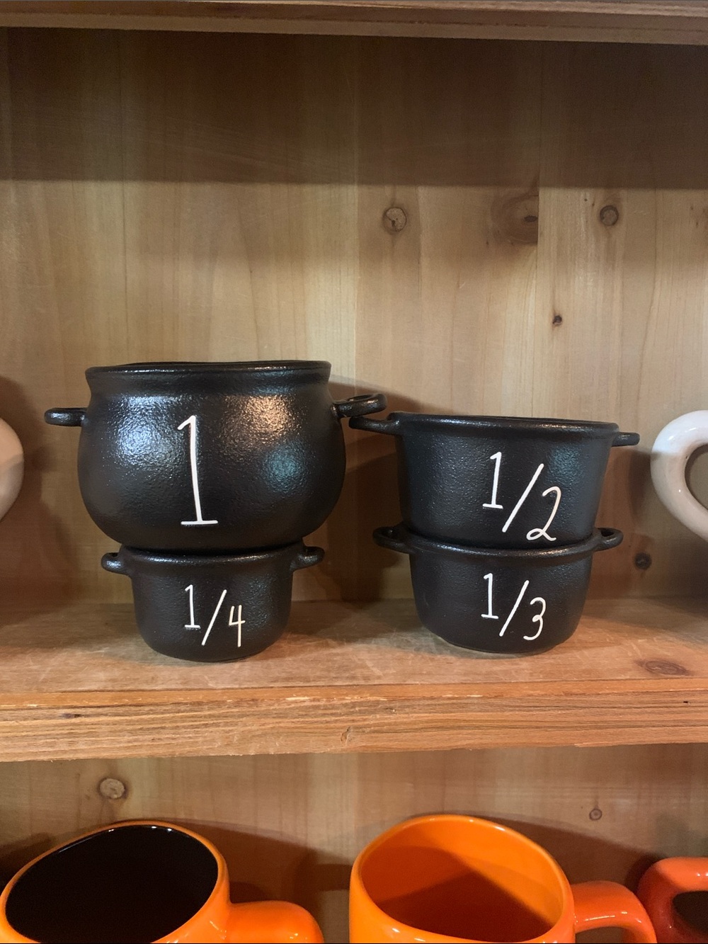 Rae Dunn measuring cauldrons